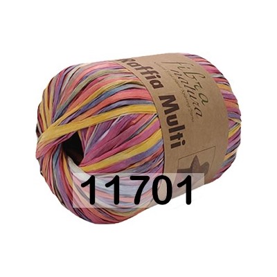 Пряжа Fibra Natura Raffia Multi