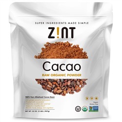 Zint, Сырой порошок органического какао, 907 г (32 унции)