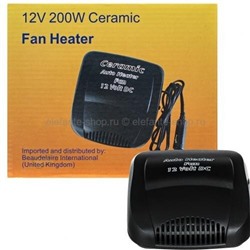 Обогреватель автомобильный Ceramic Fan Heater 12V 200W, AV-090