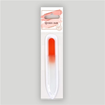 Пилка стеклянная для ногтей «Цветной градиент», 9 см, в чехле, цвет МИКС