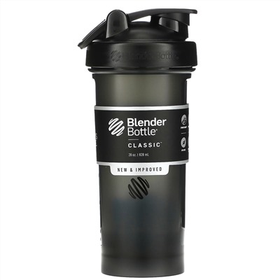 Blender Bottle, Classic, шейкер, черный, 828 мл (28 унций)
