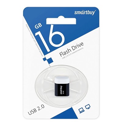 Флэш накопитель USB 16 Гб Smart Buy Lara (black)