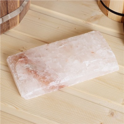 Кирпич из гималайской соли натуральная, 20х10х2,5, "Добропаровъ"