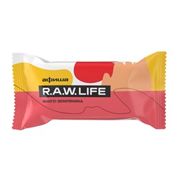 Батончик орехово-фруктовый "Манго-Земляника" Raw Life, 35 г