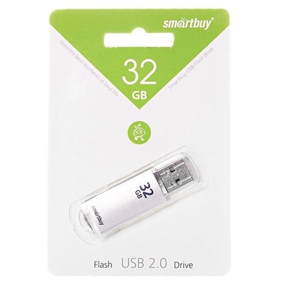 Флэш накопитель USB 32 Гб Smart Buy V-Cut (silver)