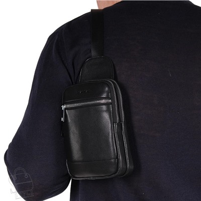 Сумка мужская кожаная 2023088-1BSH black Heanbag