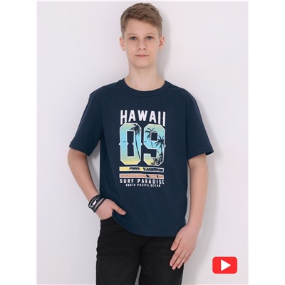 футболка 1ПДФК4333001; темно-синий77 / Гаваи
