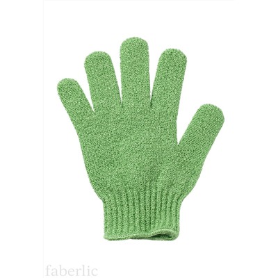 Перчатка для душа зеленая