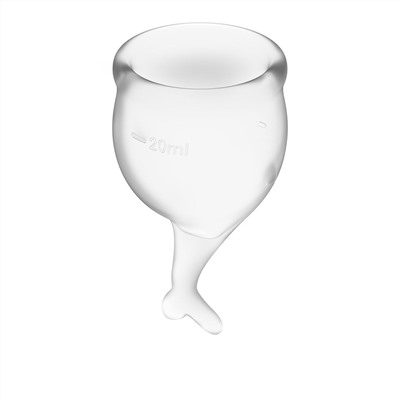 Набор прозрачных менструальных чаш Feel secure Menstrual Cup