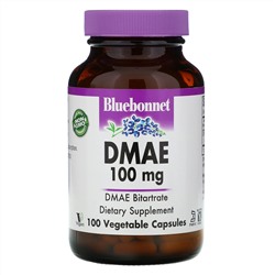 Bluebonnet Nutrition, ДМАЕ (диметиламиноэтанол) 100 овощных капсул