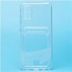 Чехол-накладка - SC276 с картхолдером для "Samsung SM-A515 Galaxy A51" (transparent) (210432)