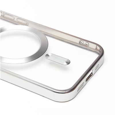 Чехол-накладка - SM027 SafeMag для "Apple iPhone 14 Pro" (silver) (232358)