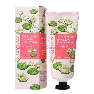 Крем для рук Farmstay Pink Flower Blooming Hand Cream Water Lily, 100 мл (51)