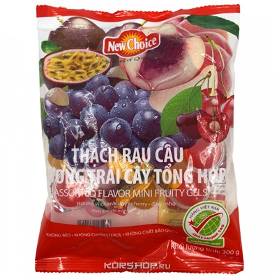 Мини желе со вкусом фруктового ассорти New Choice, Вьетнам, 300 г Акция