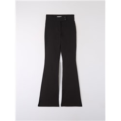 Расклешенные брюки с заниженной линией талии черный
