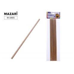 Деревянные палочки для творчества круглые 5 шт 30 см х 1 см M-10001 Mazari