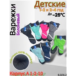 Перчатки детские 12 пар 1831951-1