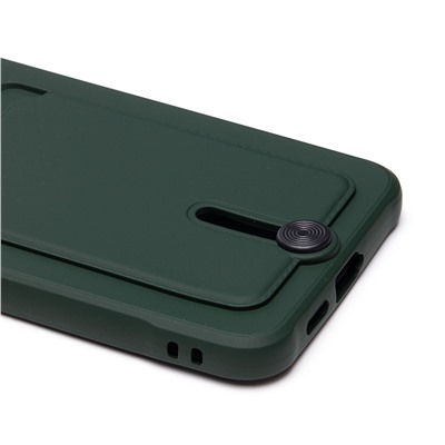 Чехол-накладка - SC304 с картхолдером для "Samsung Galaxy S24+" (dark green) (228144)