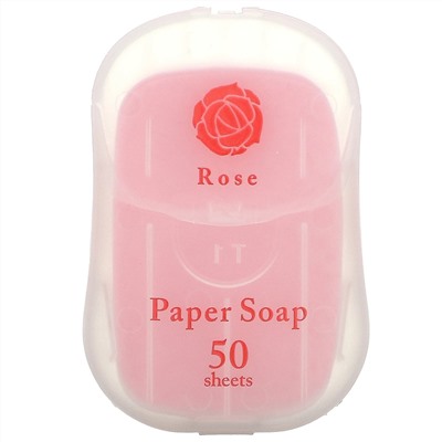Charley, Paper Soap, Rose, 50 Sheets