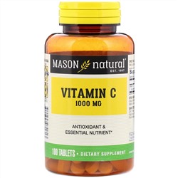 Mason Natural, Витамин С, 1000 мг, 100 таблеток