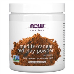 Now Foods, средиземноморская красная глина в порошке, 397 г (14 унций)