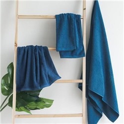 Махровое полотенце "Светофор"-синий 30*50 см. хлопок 100%