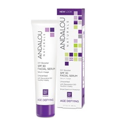 Сыворотка с антиоксидантным комплексом SPF 30 "Без запаха" Andalou Naturals, 58 мл