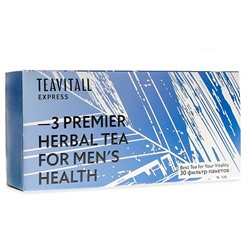 Гринвей Чайный напиток для мужского здоровья TeaVitall Express Premier 3, 30 фильтр-пакетов