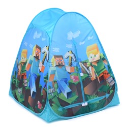 Палатка детская игровая "Майнкрафт" 81х90х81см, в сумке