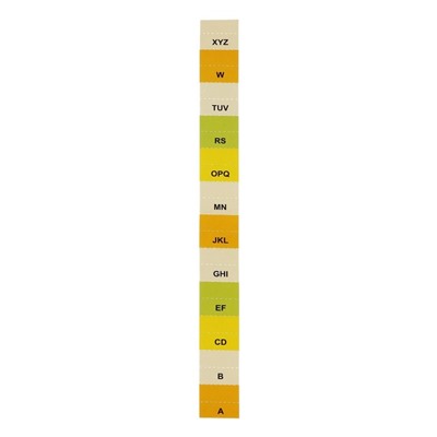 Папка на резинке А65, 12 отделений, узоры желтая, пастель
