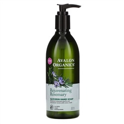 Avalon Organics, Glycerin Hand Soap, Rejuvenating Rosemary, 12 fl oz (355 ml)