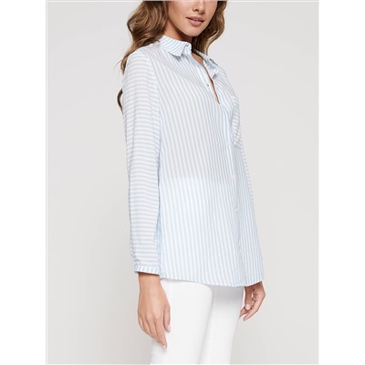 Блузка женская CONTE Рубашка в полоску из вискозы премиального качества LBL 1096