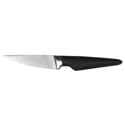 VÖRDA ВЁРДА, Нож для чистки овощ/фрукт, черный, 9 см