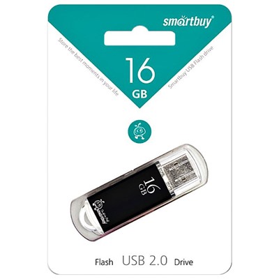 Флэш накопитель USB 16 Гб Smart Buy V-Cut (black)