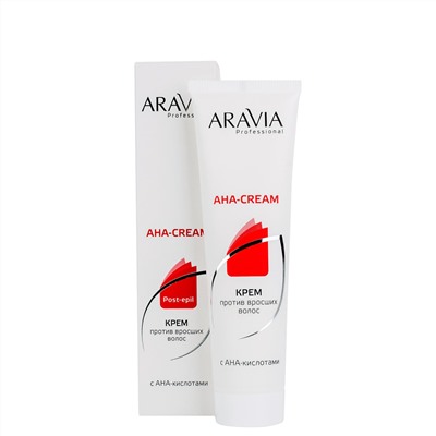 406080 ARAVIA Professional Крем против вросших волос с АНА кислотами, туба 100 мл