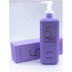 MASIL - ШАМПУНЬ ДЛЯ ВОЛОС И КОЖИ ГОЛОВЫ 5 SALON NO YELLOW SHAMPOO, 500 ML