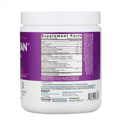 RSP Nutrition, AminoLean, Blackberry Pomegranate, 9.52 oz (270 g)