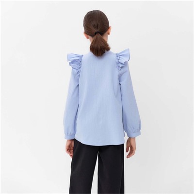 Блузка для девочки MINAKU цвет светло-голубой, рост 122 см