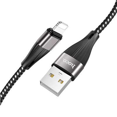 Кабель USB - Apple lightning Hoco X57 Blessing  100см 3A  (black)