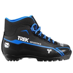Ботинки лыжные TREK Sportiks, NNN, р. 38, цвет чёрный/синий, лого белый