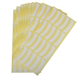 Наклейки для наращивания ресниц на жёлтом листе №01