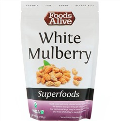 Foods Alive, Superfoods, Organic White Mulberry, 8 oz (227 g)