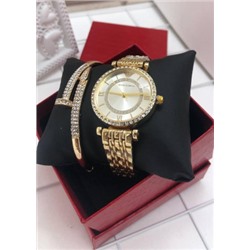 Подарочный набор для женщин часы, браслет + коробка #21177576