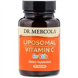 Dr. Mercola, липосомальный витамин C для детей, 30 капсул