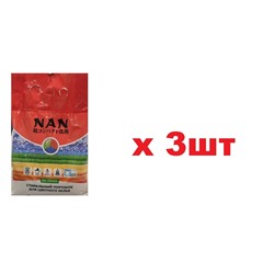 NAN Корея Стиральный порошок для цветного белья Без запаха 2,4кг 3шт