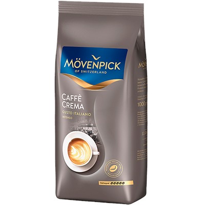 Кофе MOVENPICK CAFFE CREMA GUSTO ITALIANO Зерно 1000 гр., 90% Арабика 10% Робуста