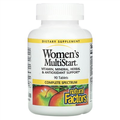 Natural Factors, Women's MultiStart, 90 Tablets