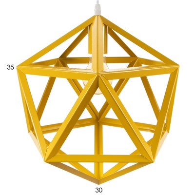 Светильник BayerLux "Геометрия" E27 1х40Вт желтый 35х35х35-135 см