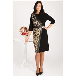 Платье корректирующее фигуру с леопардовым принтом