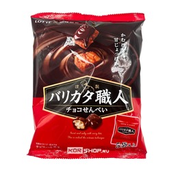 Шоколад с сладко-солеными рисовыми крекерами Barikata Craftsman Lotte, Япония, 82 г Акция